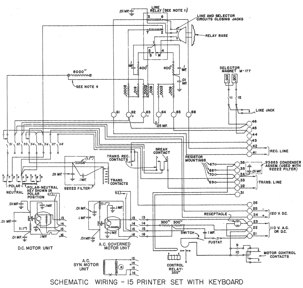 Model 15 schematic