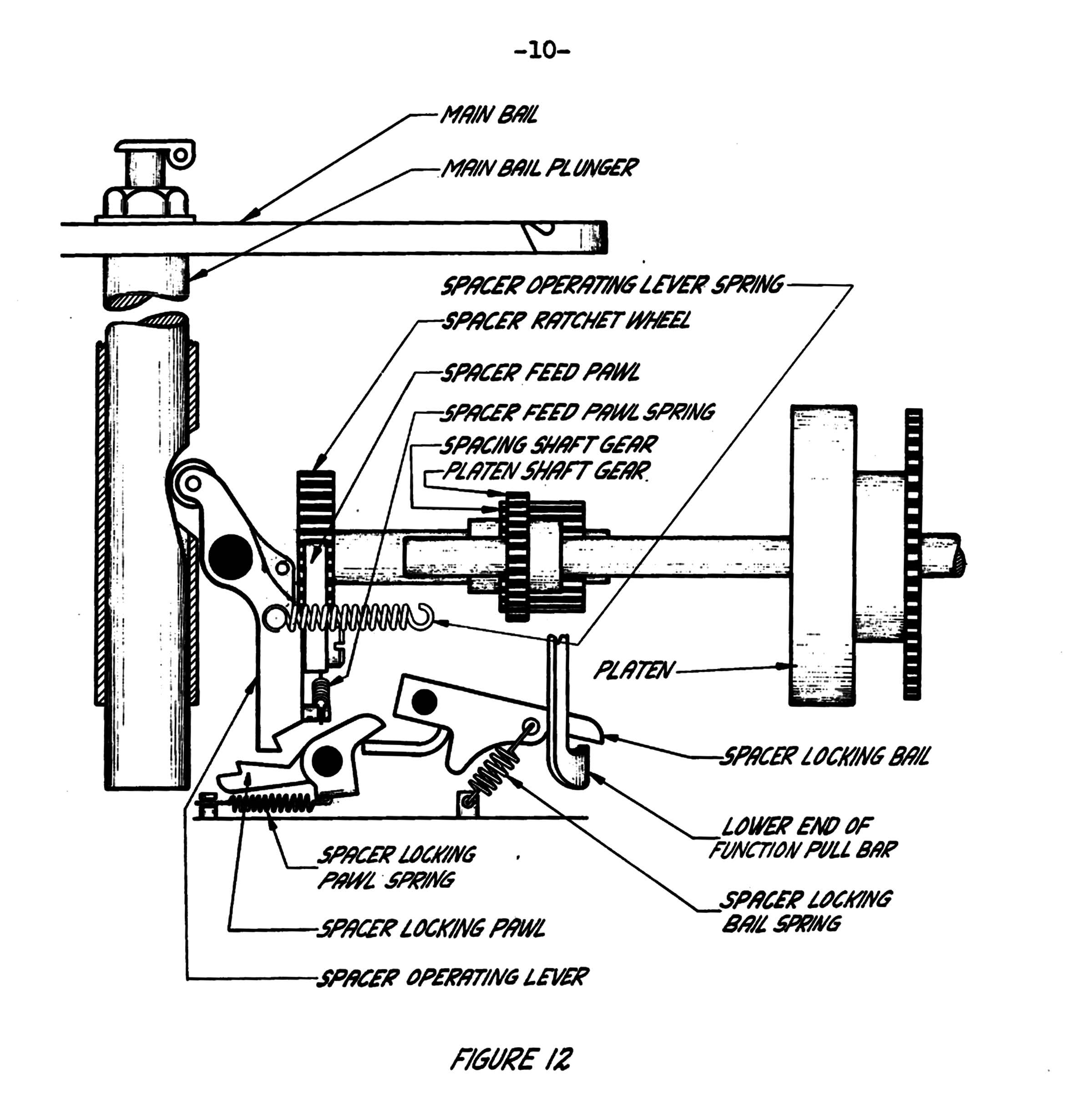 Spacer mechanism